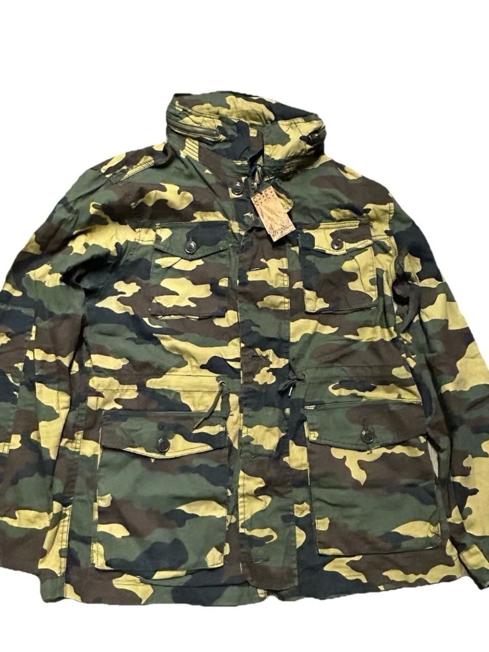 NWT Men’s Bleecker & Mercer Camouflage Button Up Jacket Size Large
